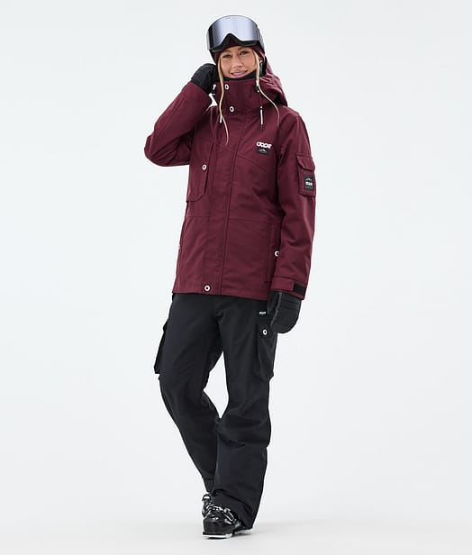 Dope Adept W Laskettelu Outfit Burgundy/Black