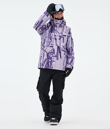 Dope Adept W Lumilautailu Outfit Naiset Scribble Purple/Black
