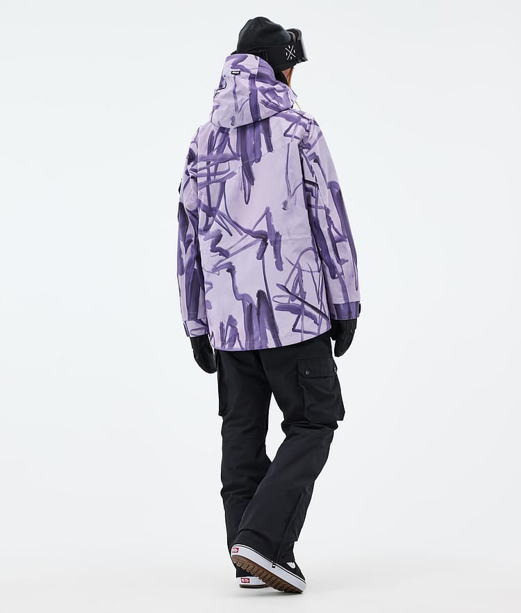 Dope Adept W Lumilautailu Outfit Naiset Scribble Purple/Black, Image 2 of 2