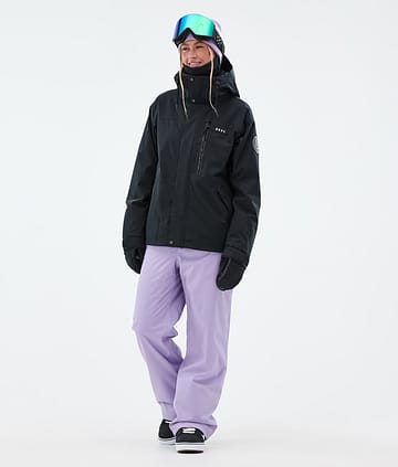 Dope Blizzard W Full Zip Lumilautailu Outfit Naiset Black/Faded Violet