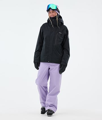 Dope Blizzard W Full Zip Laskettelu Outfit Naiset Black/Faded Violet
