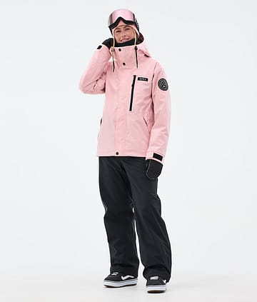 Dope Blizzard W Full Zip Lumilautailu Outfit Naiset Soft Pink/Black
