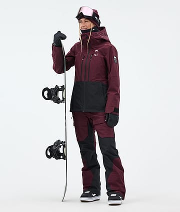 Montec Moss W Lumilautailu Outfit Naiset Burgundy/Black