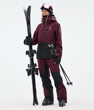 Montec Moss W Laskettelu Outfit Naiset Burgundy/Black