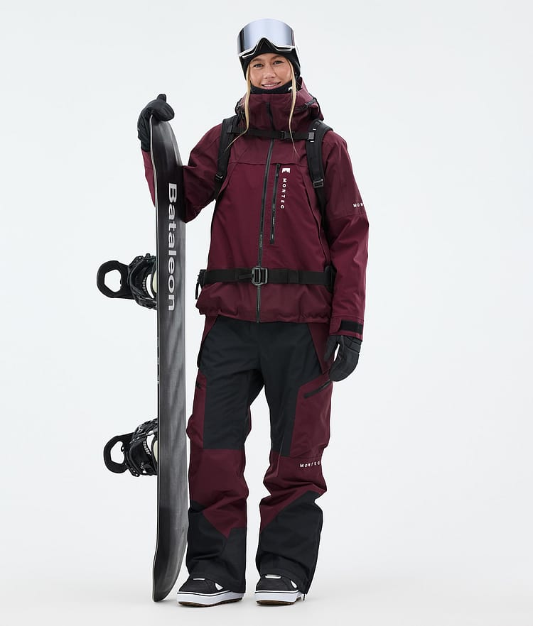Montec Oracle W Lumilautailu Outfit Naiset Burgundy/Black, Image 1 of 2