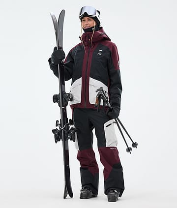 Montec Morpheus W Laskettelu Outfit Burgundy/Black/Light Grey