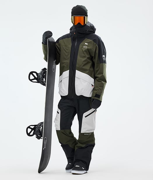 Montec Morpheus Lumilautailu Outfit Black/Olive Green/Light Grey