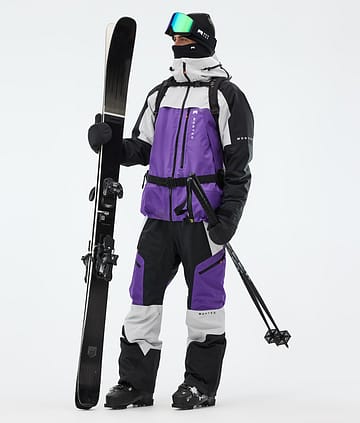 Montec Oracle Laskettelu Outfit Miehet Light Grey/Black/Vivid Purple